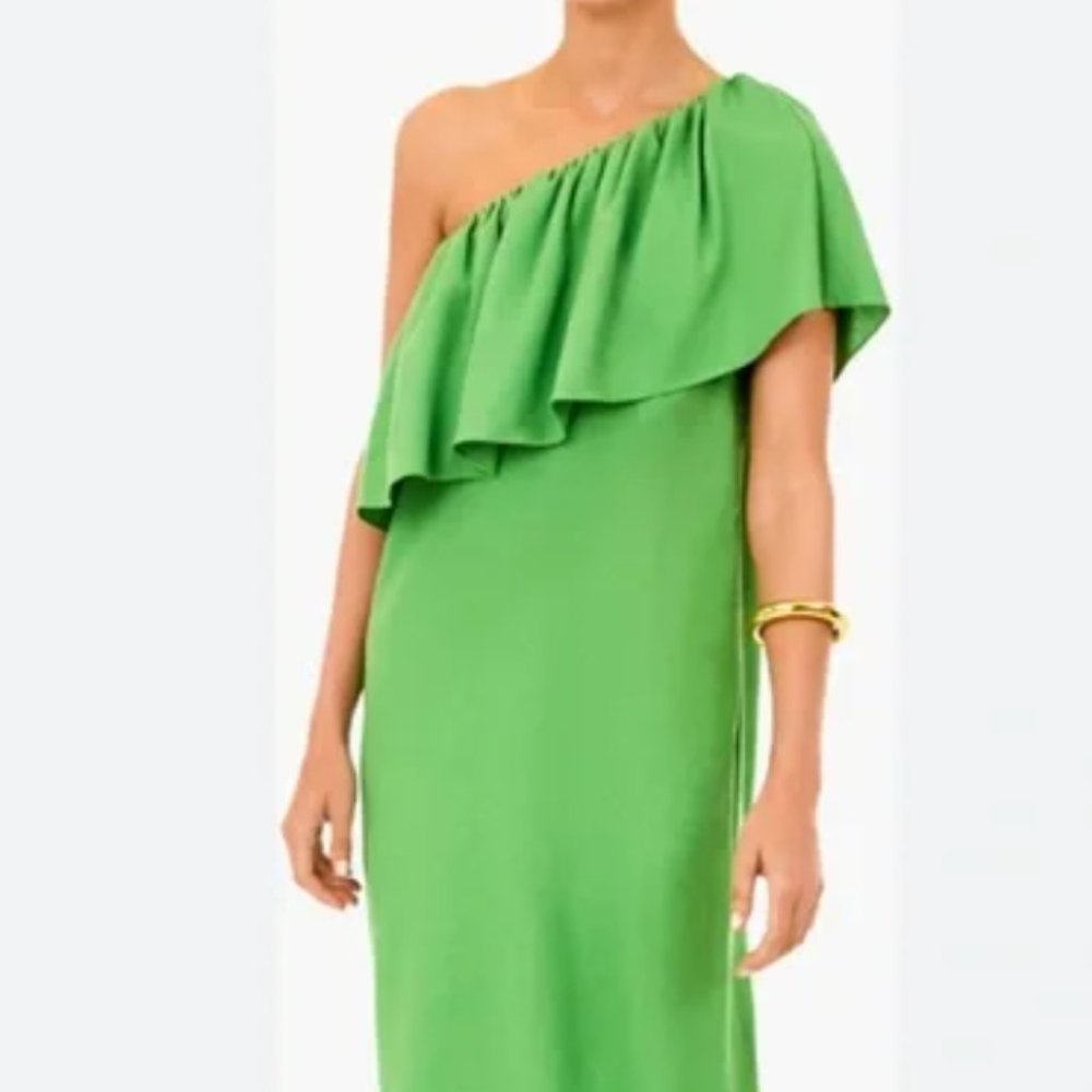 Tuckernuck Pomander Place twist of Lime Florencia One Shoulder Dress